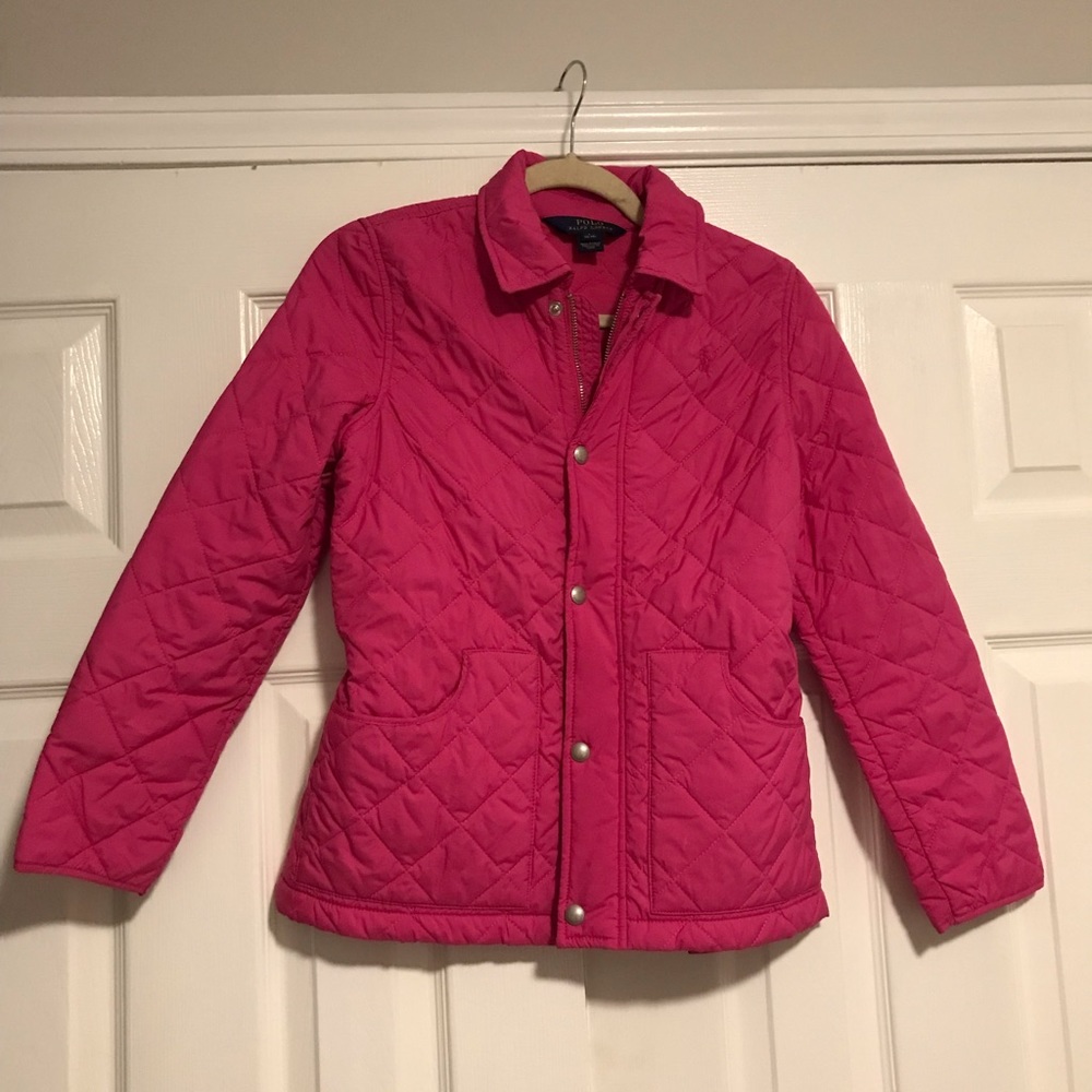 Polo Ralph Lauren jacket new without tag size L 12/14 color pink